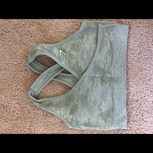 Gymshark Green Camo Sports Bra